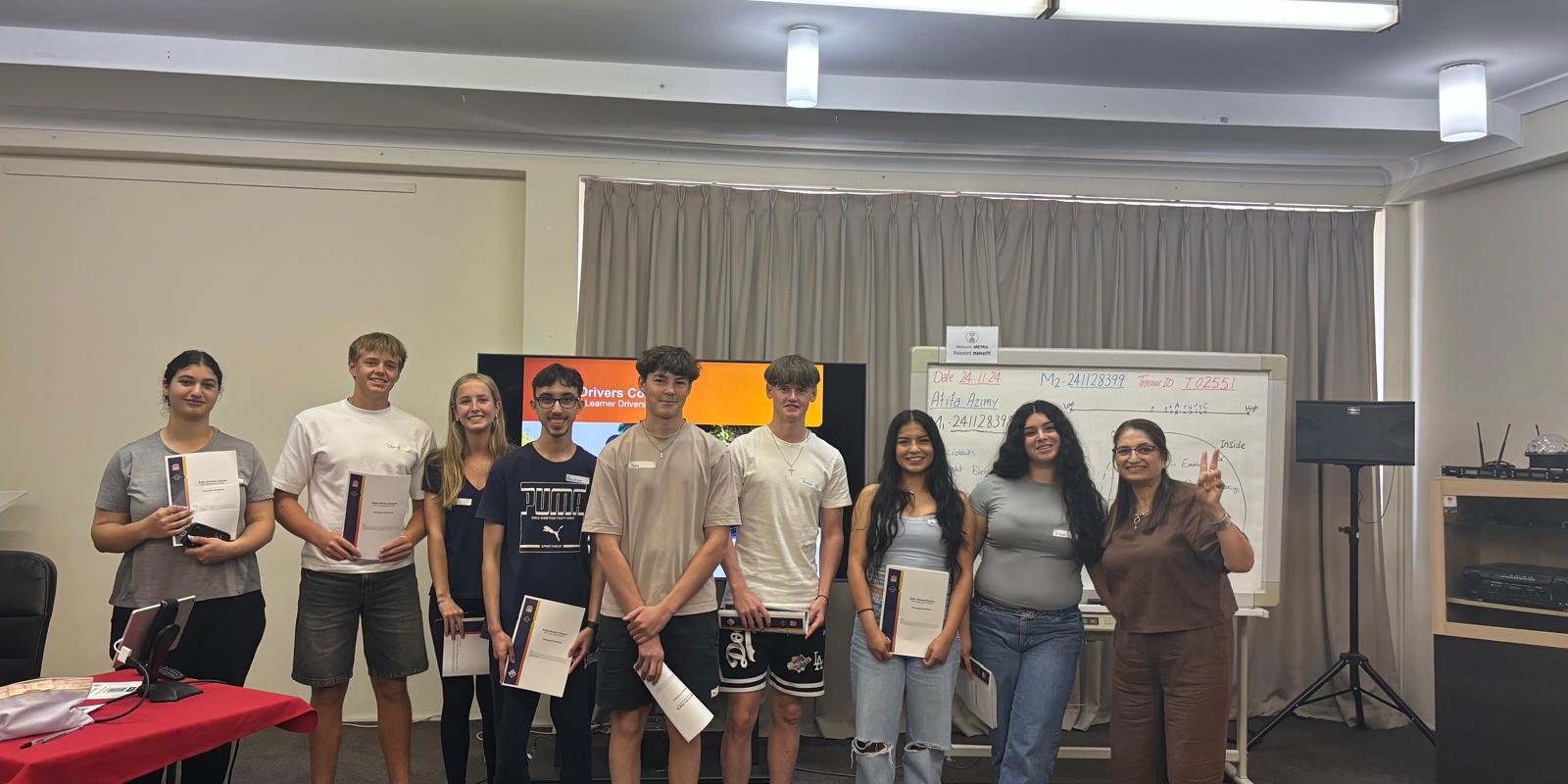 Embark Driving school students